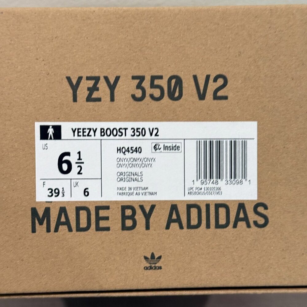 YEEZY BOOST 350 V2 HQ4540 ONYX/ONYX/ONYX - Picture 9 of 10